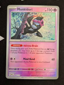 Munkidori (Master Ball Pattern) 044/131 SV: Prismatic Evolutions Pokemon TCG NM - Image 1