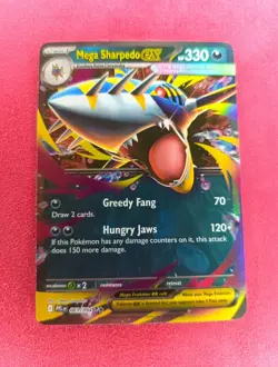 Mega Sharpedo EX 061/094 - Double Rare - Phantasmal Flames - Pokemon TCG - Image 1