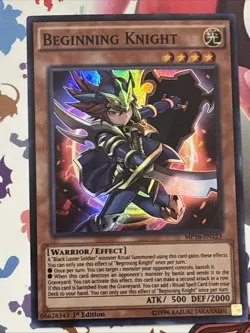 Beginning Knight MP16-EN123 2016 Mega-Tins Mega Pack 1st Edition Super Rare LP - Image 1