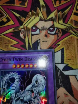 Cyber Twin Dragon crv-en035 Unltd Ed (LP) Super Rare Yu-Gi-Oh! - Image 4