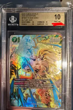 Son Goku *Beckett Graded* Pristine 10 !! - Alt Art SCR - FOIL Dragon Ball Z Card - Image 1