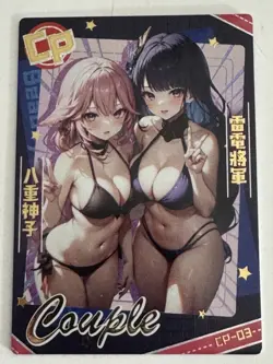 YAE MIKO RAIDEN SHOGUN CP-03 Group of Beautiful Women 2 Goddess Story Anime Card - Image 1