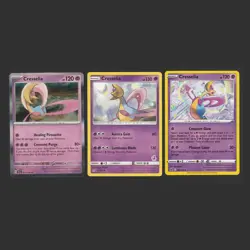 Cresselia Pokemon Card Collection Set of 3 English Cards With Holo - Image 1