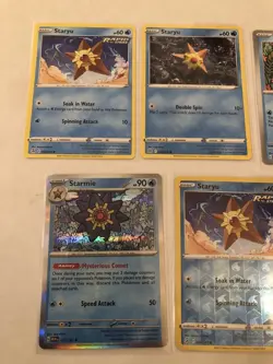Lot Of 7 Staryu and Starmie Pokemon Cards - Image 2