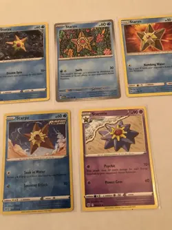 Lot Of 7 Staryu and Starmie Pokemon Cards - Image 3