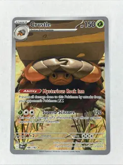 Pokemon TCG Crustle 186/182 Destined Rivals Illustration Card - Image 1