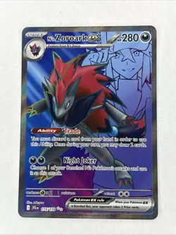Pokemon TCG N's Zoroark EX Holo Ultra Rare Card Journey Together 175/159 - Image 1