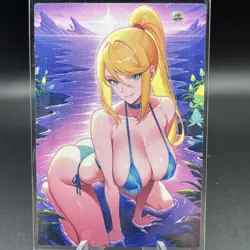 Samus Aran Anime Waifu Card Doujin ACG Goddess Holo - Image 1