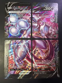 Mewtwo V-UNION [Set of 4] SWSH: Sword & Shield Promo Cards Holo NM - Image 1
