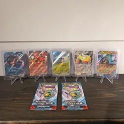 JOURNEY TOGETHER POKEMON CARDS LOT ??2 SEALED PACKS?? WooLoo Full Art/EX Singles - Image 1