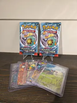 JOURNEY TOGETHER POKEMON CARDS LOT ??2 SEALED PACKS?? WooLoo Full Art/EX Singles - Image 2