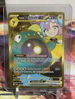 Pokemon TCG Ionos Bellibolt EX Gold Hyper Rare Card 188/159 Journey Together - Image 1