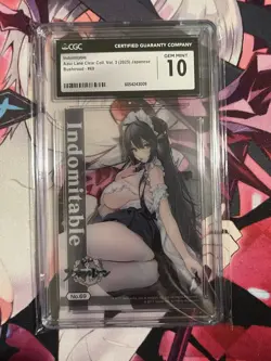 Azur Lane Indomitable Acrylic Trading Card Collection No.69 CGC 10 - Image 1