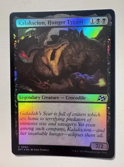 x1 Kalakscion, Hunger Tyrant DFT Aetherdrift MTG 93 FOIL UNCOMMON - Image 1