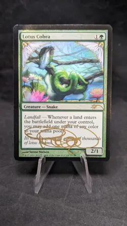 Lotus Cobra FOIL- MTG Magic the Gathering - Grand Prix Promos - Signed by Artist - Image 1