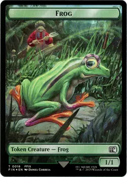Hero (0008) / Frog Double-Sided Token (Foil) - Final Fantasy - MTG - Image 2