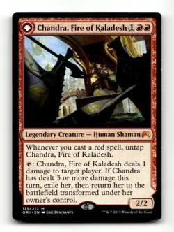 Chandra, Fire of Kaladesh Magic Origins #135 Mythic - Image 1
