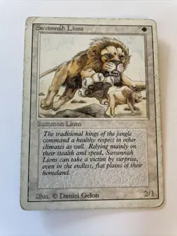Magic the Gathering Revised Savannah Lions MTG - Image 1