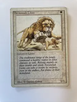 Magic the Gathering Revised Savannah Lions MTG - Image 1
