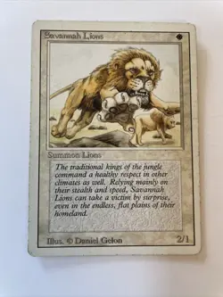 Magic the Gathering Revised Savannah Lions MTG - Image 1