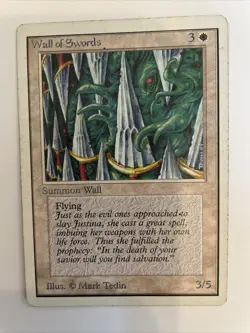 Magic The Gathering MTG Wall of Swords - Image 1