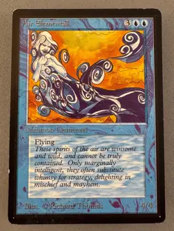 Air Elemental MTG Limited Edition Beta-LP EX-Vintage Magic the Gathering - Image 1