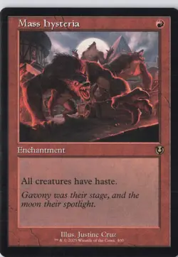 Mass Hysteria (Retro Frame) Innistrad Remastered Regular - NM #400 MTG INR - Image 1