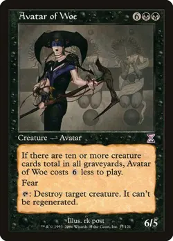 Time Spiral Timeshifted MTG Avatar of Woe Magic - Image 1