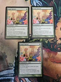 MTG - Utopia Sprawl - Dissension - Magic the Gathering - NM x3 - Image 1