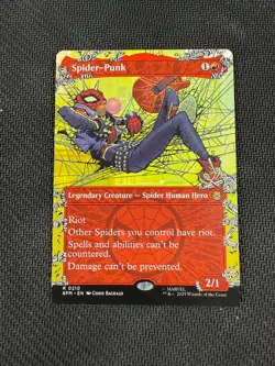 Borderless Spider-Punk SPM 0210 Rare MTG Marvel's Spider-Man - Image 1