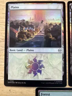 MTG Spiderman basic lands foil full set non-full - Image 2