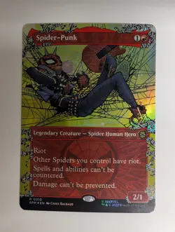 MTG - Spider-Punk - SPM - R - Borderless Foil - 210 - Image 1