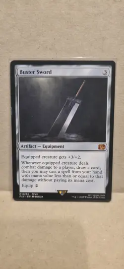 Buster Sword Final Fantasy Regular MTG #255 Non-Foil/NM - Image 1