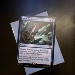 Raise the Palisade 0023 Non Foil Rare LOTR Commander MTG Near Mint - Image 1