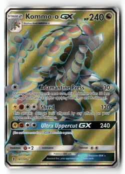 Kommo-o GX (Full Art) 141/145 SM - Guardians Rising Pokemon TCG NM - Image 1