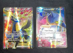 Pokemon Xerneas&Toxicroak Ex Fullart Lot Of Two - HP To MP - Image 1
