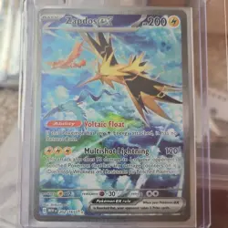 2023 Pokemon Zapdos Ex SIR 202/165 Scarlet & Violet 151 English Near Mint - Image 2