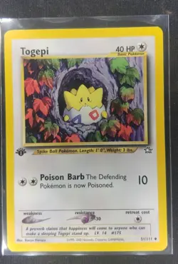 Pokemon TCG Togepi Neo Genesis 51 Regular 1st Edition Uncommon - Image 1