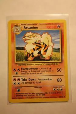 Pokemon Arcanine x1 23/102 - Base Set - Lightly Played - Image 1