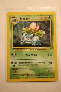 Pokemon Ivysaur x1 30/102 - Base Set Unlimited - Lightly Played - Image 1