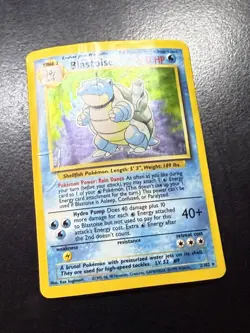 1995 Pokemon Blastoise 2/102 Base Set Holo - HEAVY DMG - Image 3