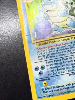 1995 Pokemon Blastoise 2/102 Base Set Holo - HEAVY DMG - Image 4