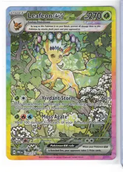2025 Pokemon TCG ~ Leafeon EX #144/131 ~ Prismatic Evolutions EN ~ SIR - Image 2