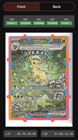 2025 Pokemon TCG ~ Leafeon EX #144/131 ~ Prismatic Evolutions EN ~ SIR - Image 3