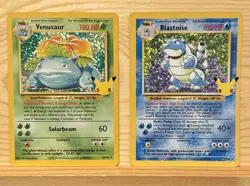 Venusaur #15/102 - Blastoise #2/102 Celebrations Series - Pokemon TCG #5 - Image 1