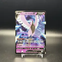 POKEMON SWSH CHILLING REIGN #058 GALARIAN ARTICUNO V ULTRA RARE HOLO - NM - Image 1