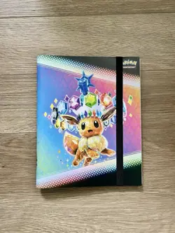 Pokemon Prismatic Evolutions Eevee Binder Collection **BINDER & POSTER ONLY** - Image 1