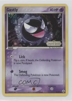 Gastly Reverse Foil Pokemon EX Legend Maker #52 2006 - Image 1