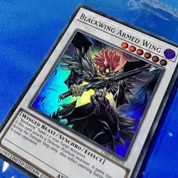 Yu-Gi-Oh Blackwing Armed Wing Lost Art Card LART-EN078 SEALED NM/M - Image 2
