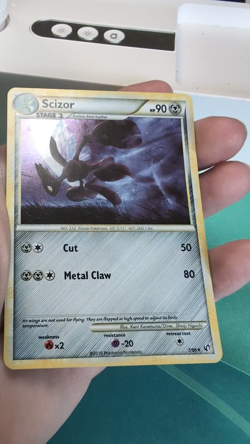 Pokemon Scizor TCG 7/90 Undaunted Holo Card 2010 Rare NM - Image 2